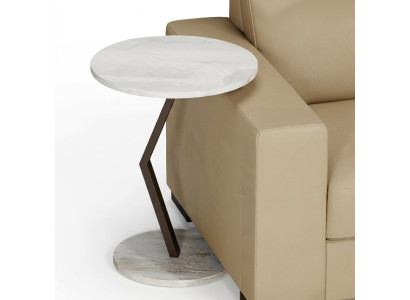 Beistelltisch aus Holz in Weiß modern eleganter Wohnstil