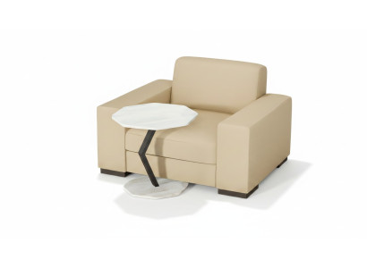 Eleganter weißer Beistelltisch aus Holz mit modernem Design