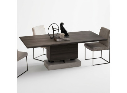 Eleganter brauner Esstisch aus Holz für modernes Esszimmer