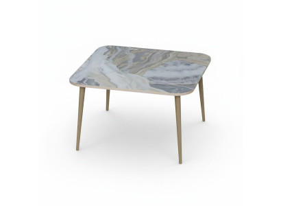 Moderner Mehrfarbiger Couchtisch aus Holz