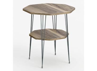 Beistelltisch aus Metall in Braun modern eleganter Stil