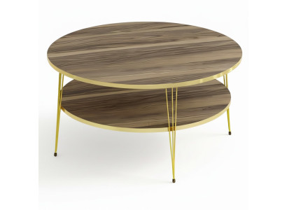 Moderner brauner Couchtisch aus Holz