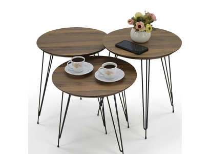 Eleganter Beistelltisch aus Holz in Braun für stilvolles Wohnen
