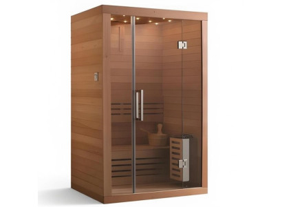 Massivholzsauna Naturholzsauna Holzsauna Sauna Wellnesssauna 150x100 cm