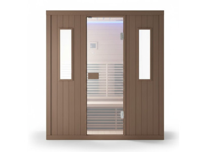 Designsauna Sauna Saunaraum Trockensauna Holzsauna Saunakabine 180x125 cm