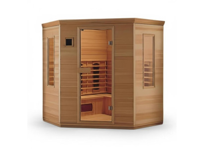 Infrarotsauna Saunakabine Sauna Lichtsauna Heimsauna Saunaraum 184x184 cm