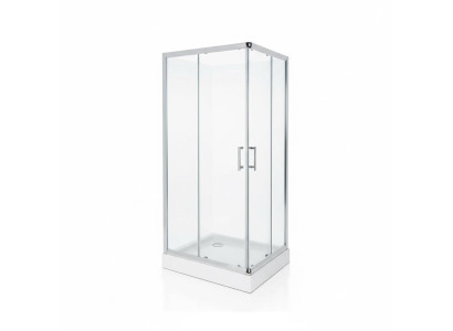 Dusche Duschkabine Duschraum Eckdusche Duschabtrennung Schiebetür 130x100 cm