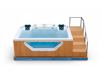 Relaxpool Sprudelbad Spa Whirlpool Hydromassagewanne Massagebad 356x202 cm