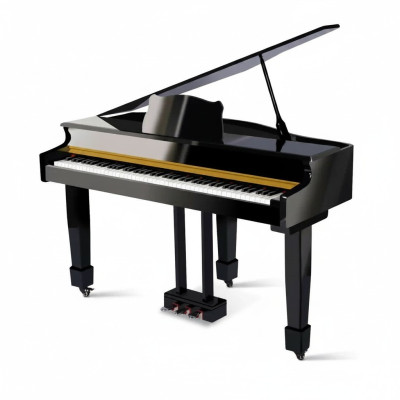 Digitální černé piano