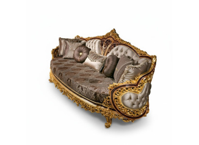 Beige Stoffsofa 3-Sitzer modernes Design gemütlich