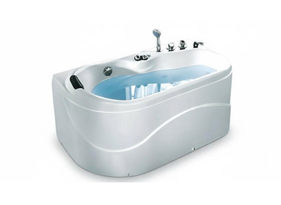 Hydromassagewanne Massagebecken Whirlpool Blubberbad Spa-Bad 141x76 cm