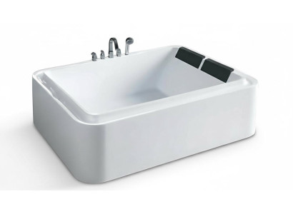 Massagewanne Hydromassagewanne Whirlpool Wellnesswanne Designwanne 180x110 cm