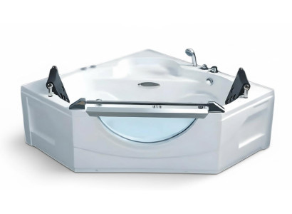Hydromassagewanne Whirlwanne Whirlpool Blubberbad Spa-Bad Sprudelbad 165x165 cm