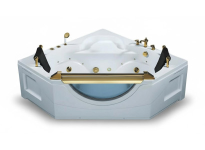 Massage Badewanne Whirlpool Spa Whirlwanne Hydromassagewanne 165x165 cm