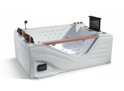 Hydromassagewanne Whirlwanne Whirlpool Blubberbad Spa-Bad Sprudelbad 195x130 cm