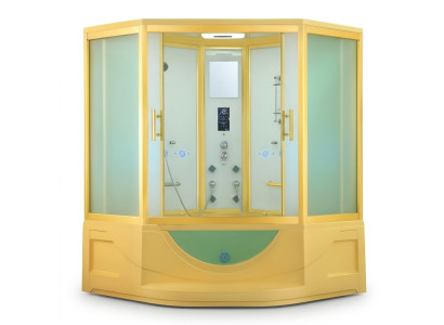 Dampfdusche Wellnessdusche Duschkabine Duschraum Massageduschkabine 165x165 cm