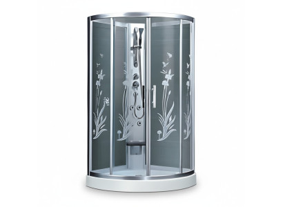 Glaskabine Design-Dusche Komfortdusche Duschkabine Wellnesskabine 100x100 cm