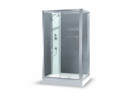 Luxusduschkabine Wellnessdusche Duschkabine Komfort-Dusche Duschbox 120x90 cm