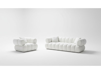 Sofa und Sessel im gleichen Stil für ein harmonisches Interieur