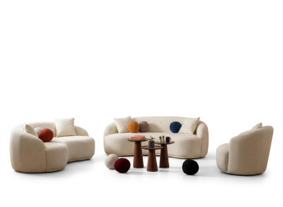 Sofas und Sessel in stilvollem Design Atmosphäre von Wärme und Stil