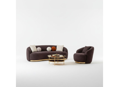 Schönheit und Komfort in einem Set – Sofa und Sessel