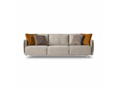Hochwertig Sofa 4 Sitzer Farbe Grau Wohnzimmer Design Stil Möbel Moderne