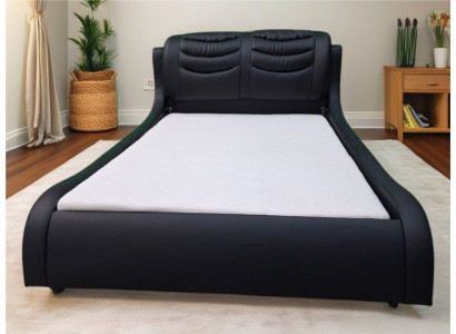Designer Polsterbett Doppelbett Leder Komfortbett Sofort