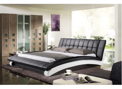 Exklusives Schwarzes Lederbett Designer Schlafzimmer Betten Doppelbett