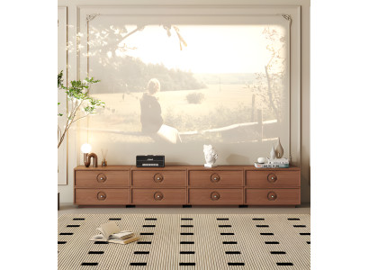 Modernes Braun TV-Sideboard – Design Lowboard Wohnzimmer