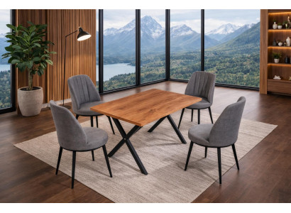 Stuhl Stil modern Farbe grau neu bequem kompakt vielseitig Esszimmer