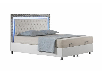 Modernes Bett mit stabilem Rahmen und zeitlosem Design