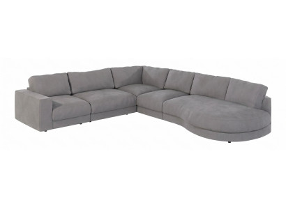 Großes graues Ecksofa Stoffsofa Wohnzimmersofas Polstermöbel luxuriös