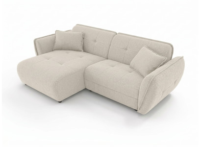Beiges Ecksofa 3-Sitzer-Stoffsofa Sofas für das Wohnzimmer Polstermöbel