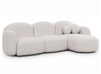 Weißes L-förmiges Ecksofa Polstersofa Sofas für das Wohnzimmer Designersofas