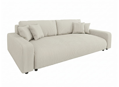 Beiges 4-Sitzer-Sofa aus Stoff  Schlafsofa großes Sofa Wohnzimmermöbel