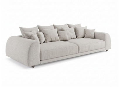 Hellgraues 5-Sitzer-Sofa Modernes Stoffsofa Polstermöbel moderne Sofas