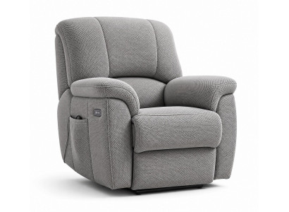 Moderner grauer Relaxsessel mit weichem Polster Eleganter Sessel