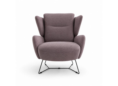 Italienischer Sessel Relax Polster Möbel Taupe