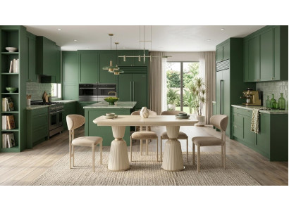 Esszimmer-Set Esstisch 4x Stühle Erweiterbar Modern Beige Bequem
