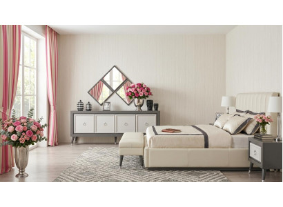 Konsole Spiegel Wohnzimmer Stil modern grau praktisch bequem komfortabel