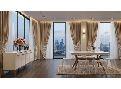 Tisch Konsole Wohnzimmer Stil modern weiß rechteckig praktisch ausziehbar