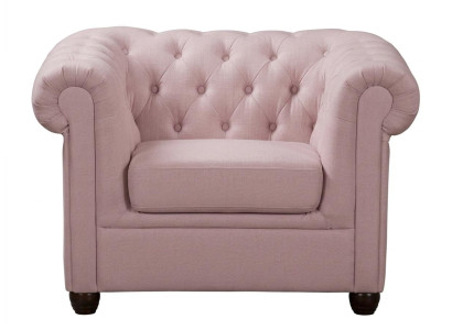 Hellbeiger Sessel Gesteppter Stoffsessel Chesterfield Hochwertige Polstermöbel