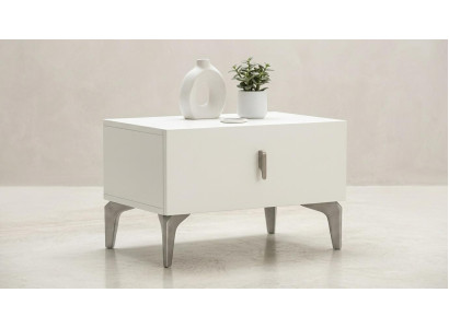 Nachttisch Modern Bequem Stilvoll Weiß Minimalistisch Praktisch