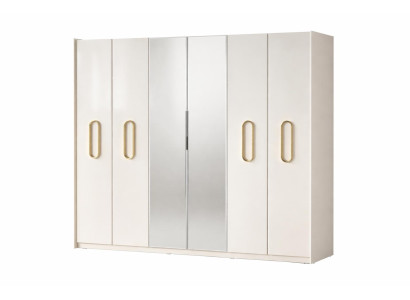 Geräumiger Kleiderschrank im modernen Design mit viel Stauraum