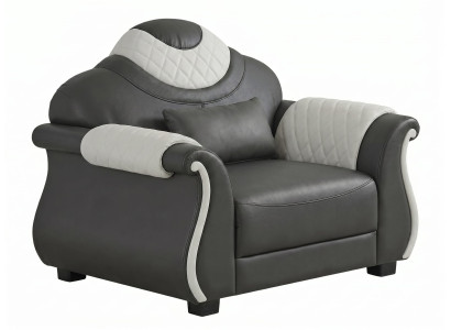 Sessel Schwarz Weiß Modern Elegant Ohrensessel Wohnzimmer Design Möbel
