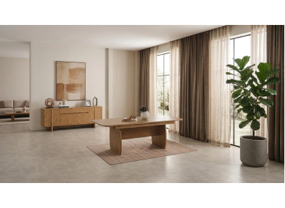 Tisch Konsole Wohnzimmer Stil modern braun rechteckig ausklappbar bequem