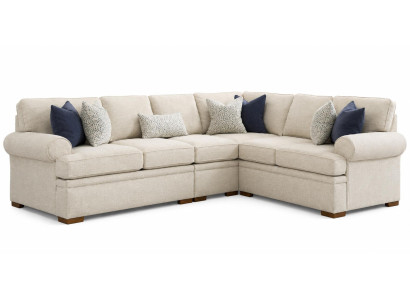 Beiges Ecksofa L-Form Bequem Weich Modern Hochwertig Wohnzimmer Groß