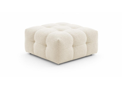Pouff Beige kompakt Modern bequem komfortabel praktisch Wohnzimmer