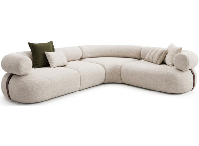Ecksofa L Form Beige bequem komfortabel praktisch Wohnzimmer