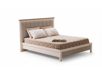 Doppelbett Modern Beige Polsterbett Elegantes Schlafzimmerbett